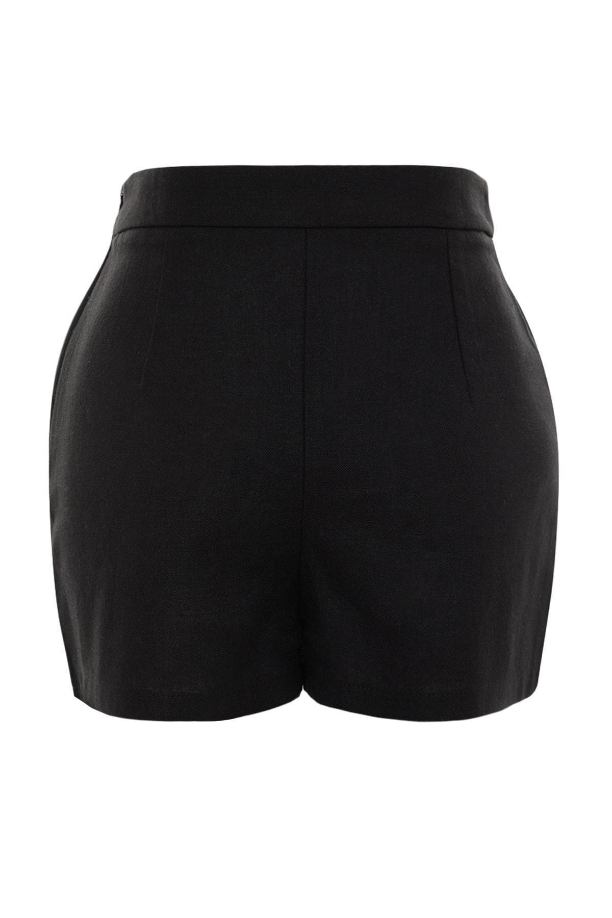 Black Relaxed Shorts, , large image number 1