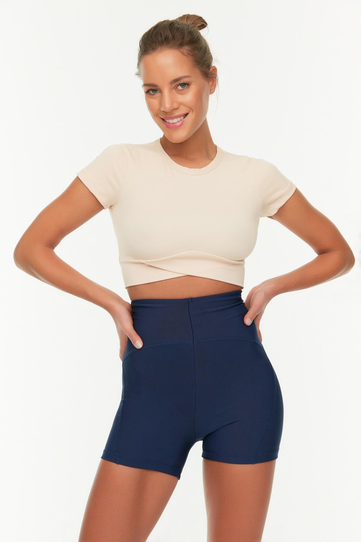 Navy Sports Shorts Tights, , large image number 2