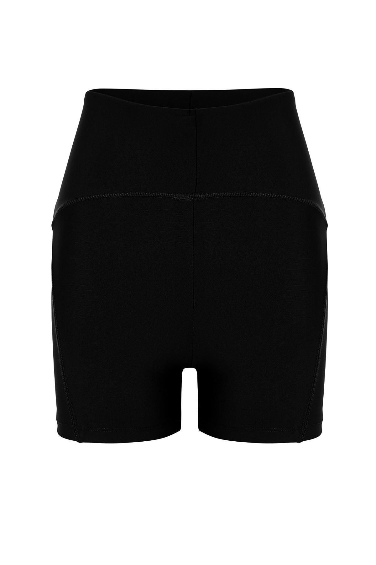 Black High Waist Biker Jackets Sports Leggings, , large image number 4