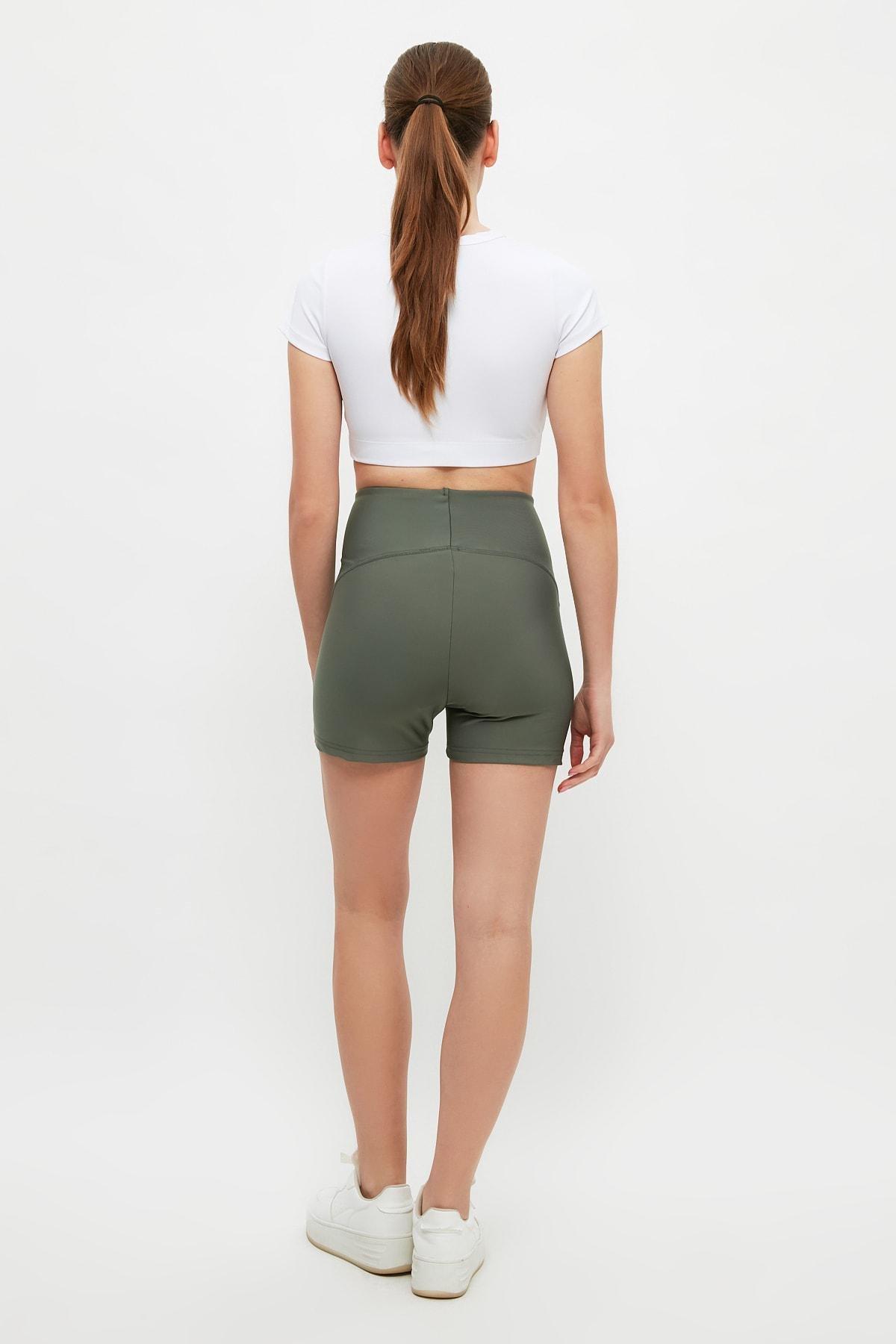 Khaki High Waist Sports Leggings, , large image number 5