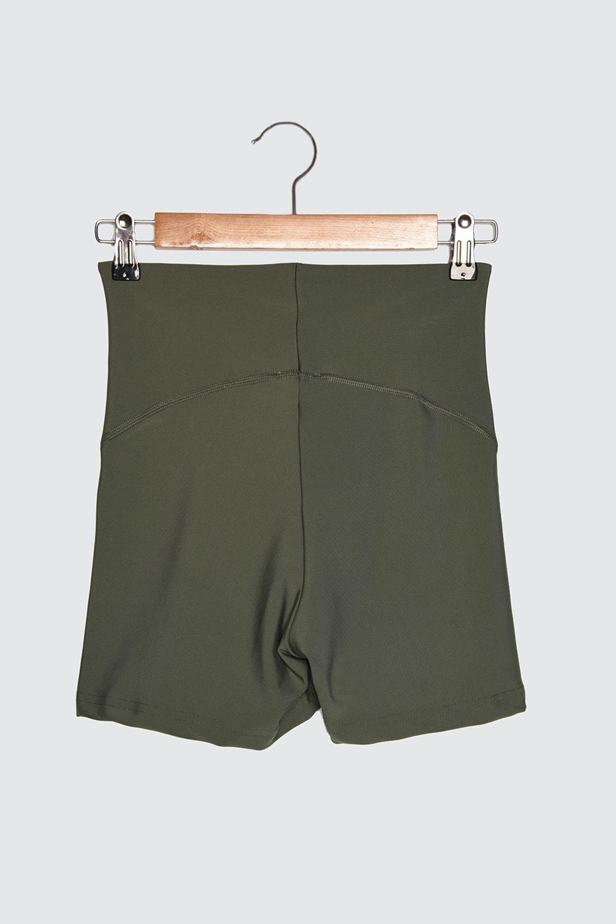 Khaki High Waist Sports Leggings, , large image number 7