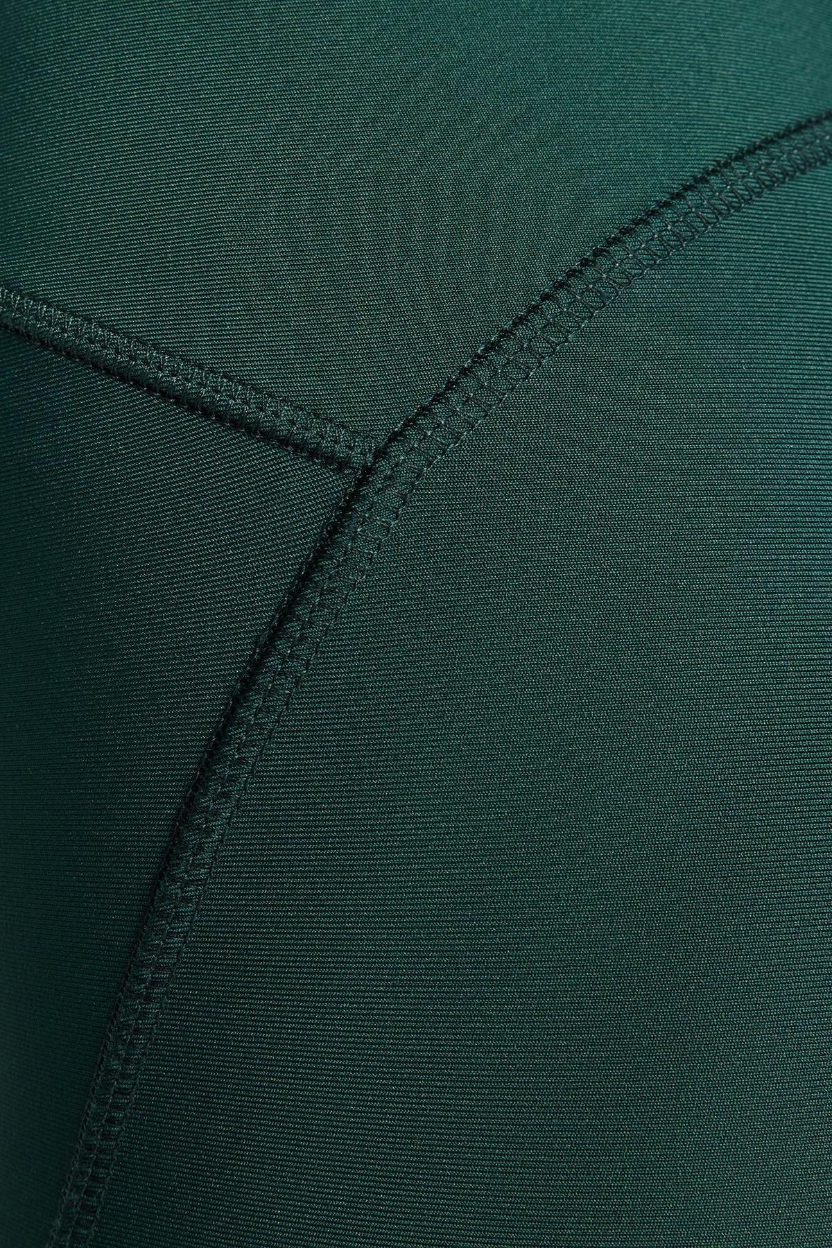 Green Stitching Detail Sports Leggings, , large image number 6