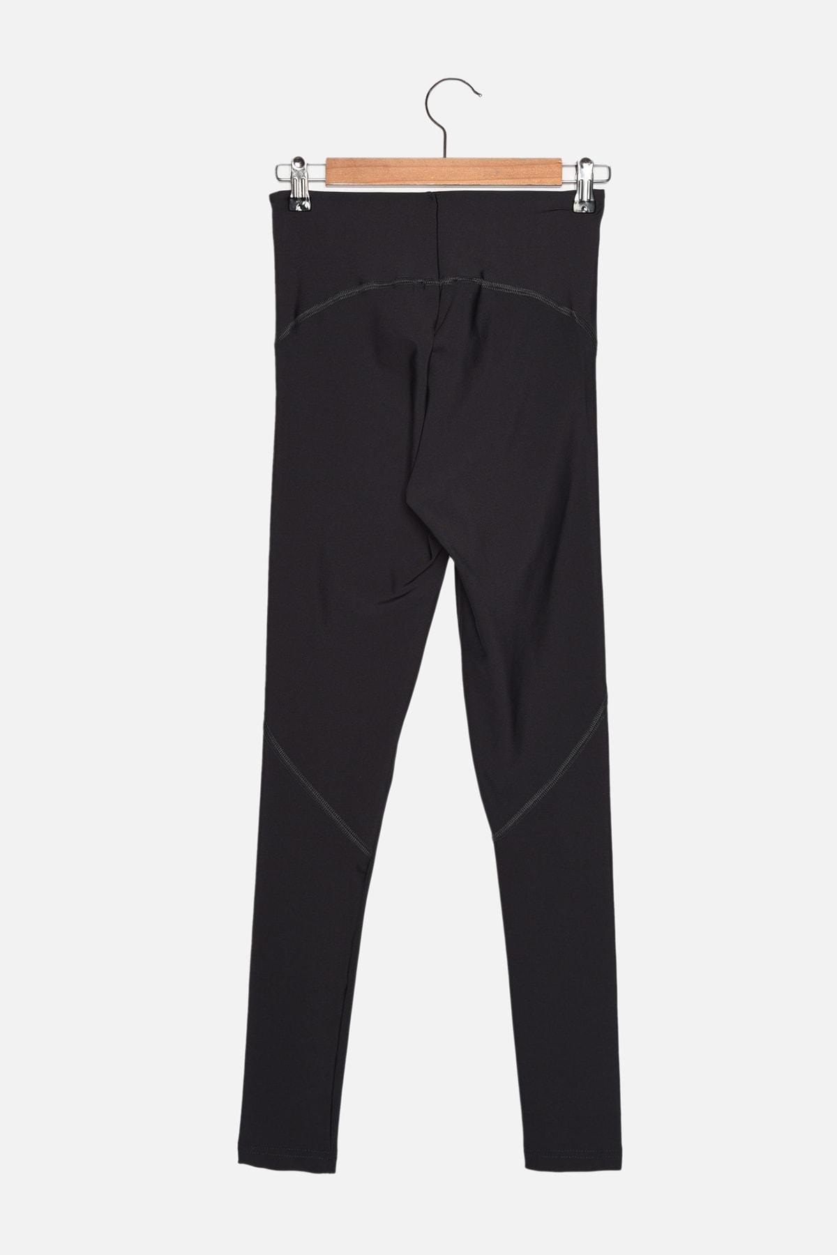 Gray High Waist Leggings, , large image number 5