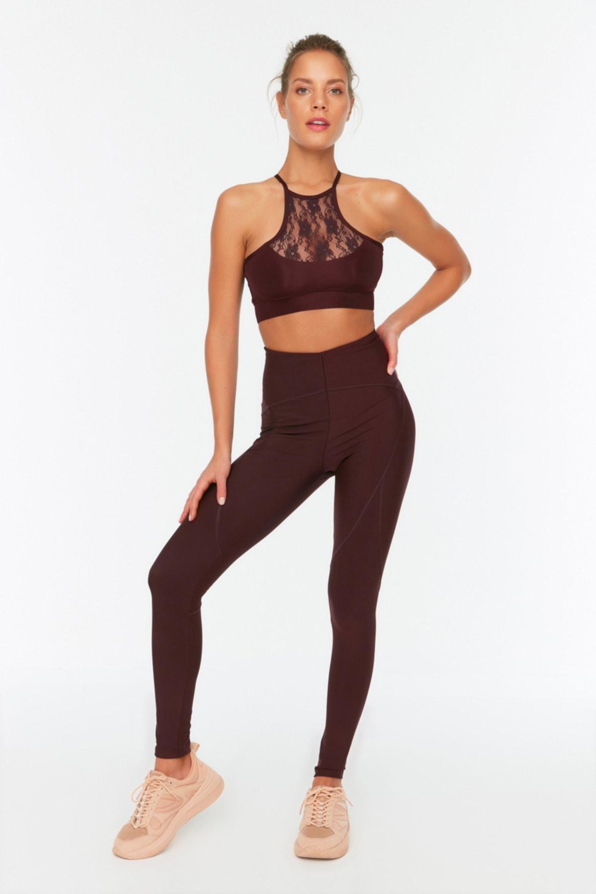 Purple High Waist Leggings, , large image number 0