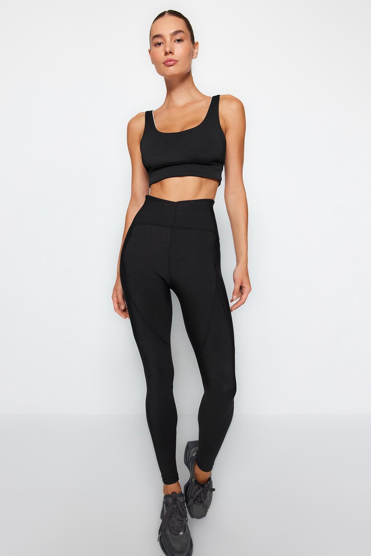 Trendyol - Black High-Waist Leggings