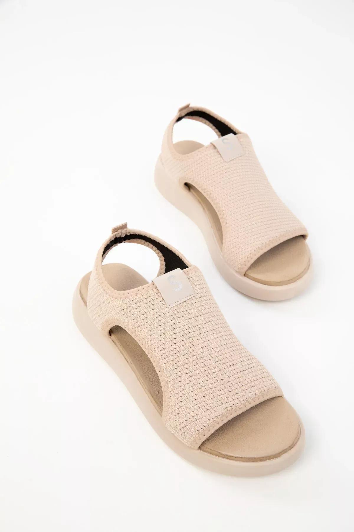 Beige Sandals, , large image number 0