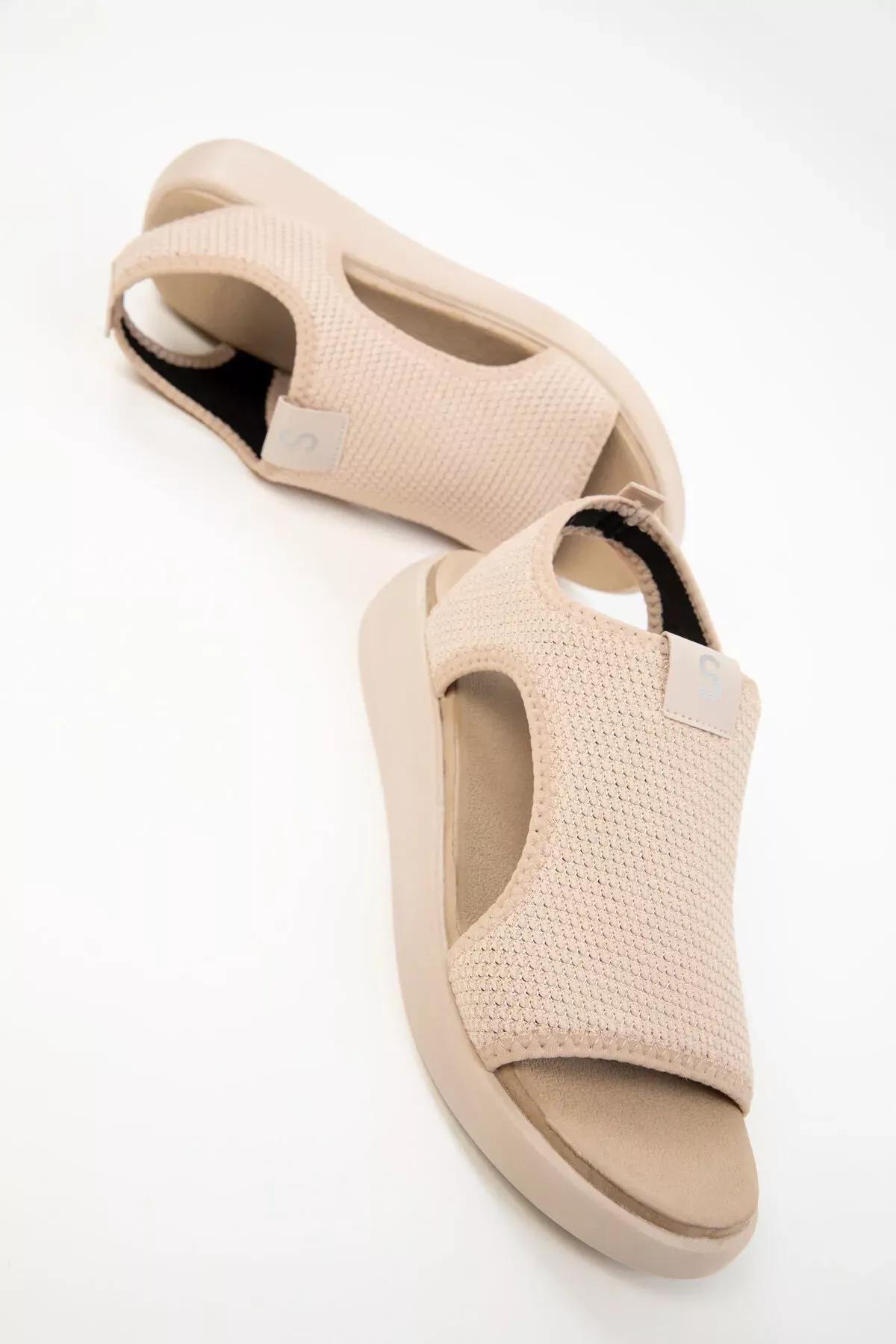 Beige Sandals, , large image number 2