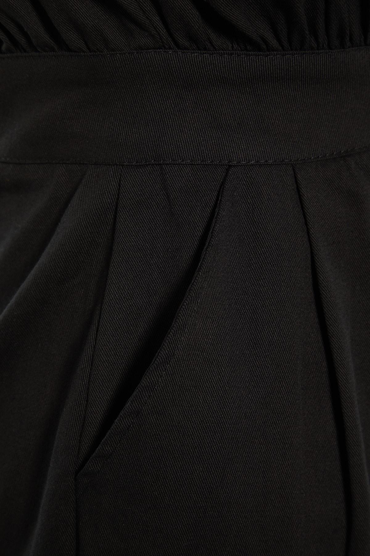 Black Padded Playsuit, , large image number 6