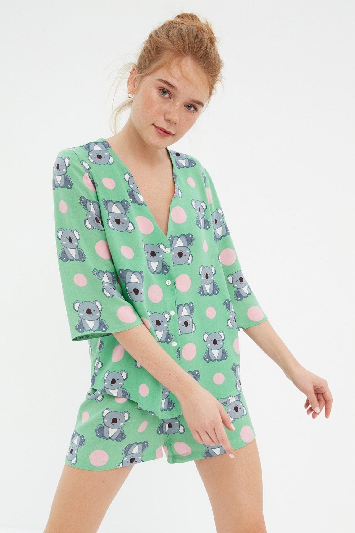 Multicolour Printed Pajama Set, , large image number 0