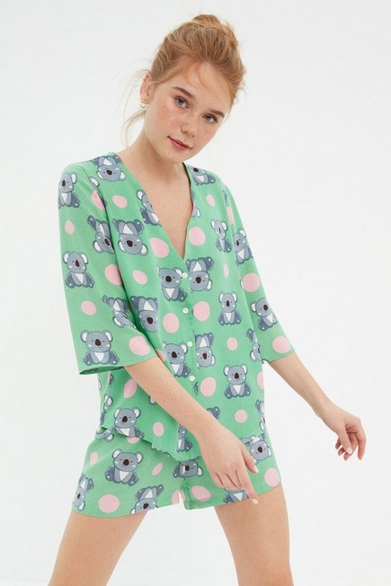 Trendyol - Multicolour Printed Pajama Set