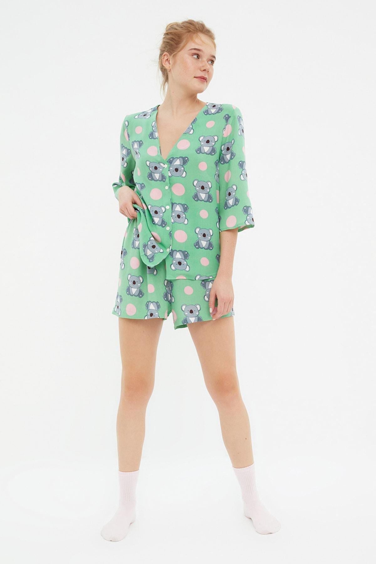 Multicolour Printed Pajama Set, , large image number 1