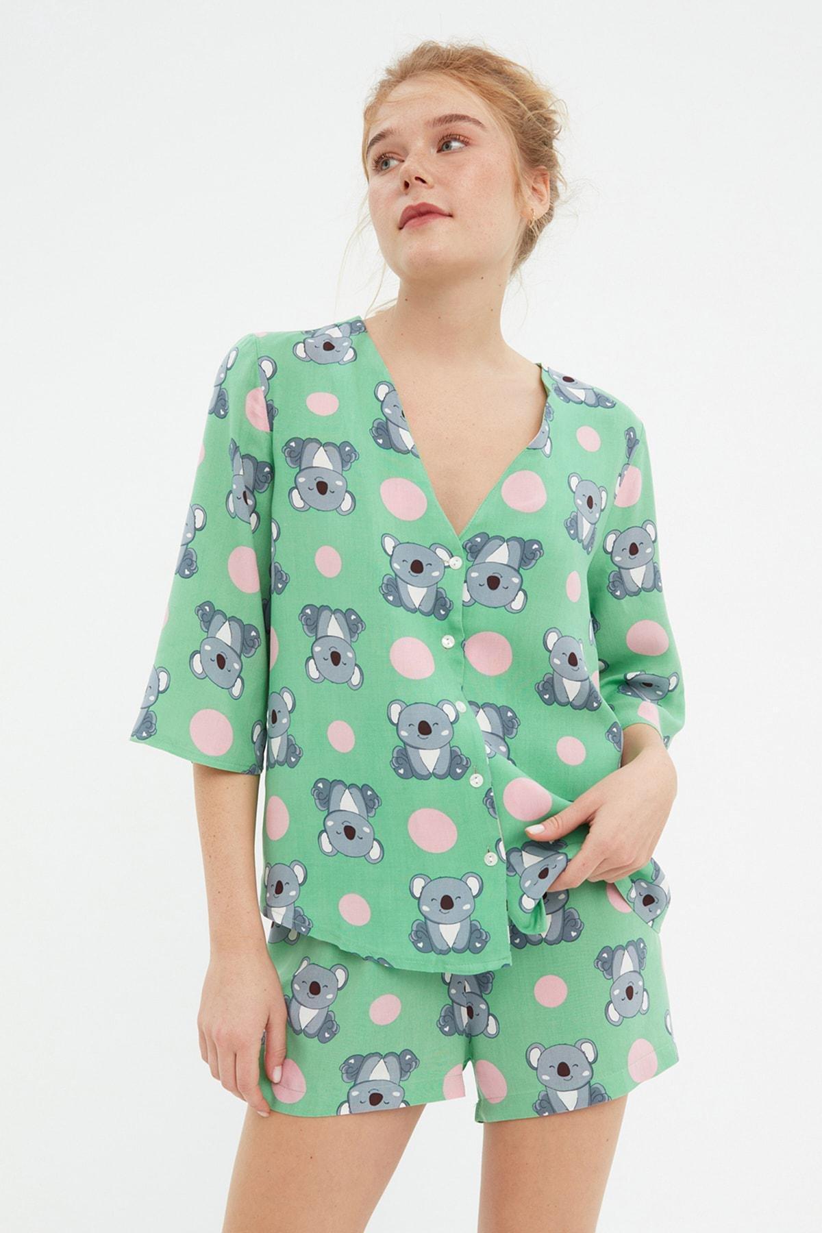 Multicolour Printed Pajama Set, , large image number 2