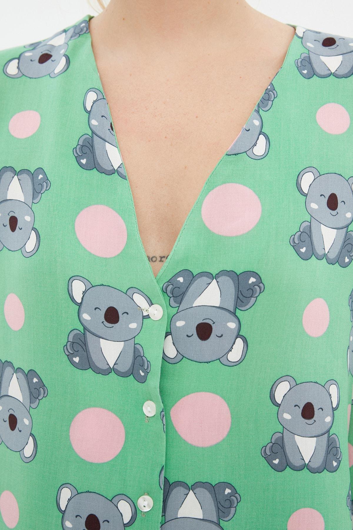 Multicolour Printed Pajama Set, , large image number 3