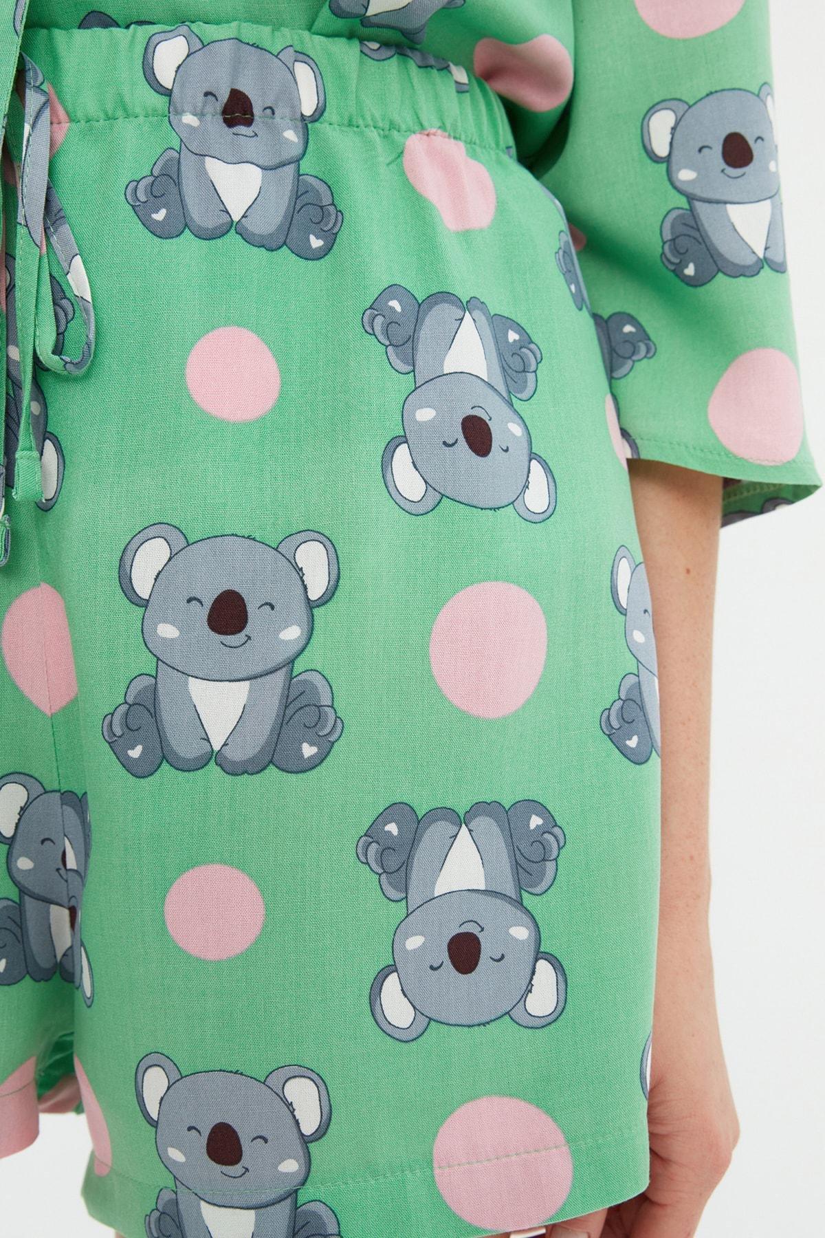 Multicolour Printed Pajama Set, , large image number 4