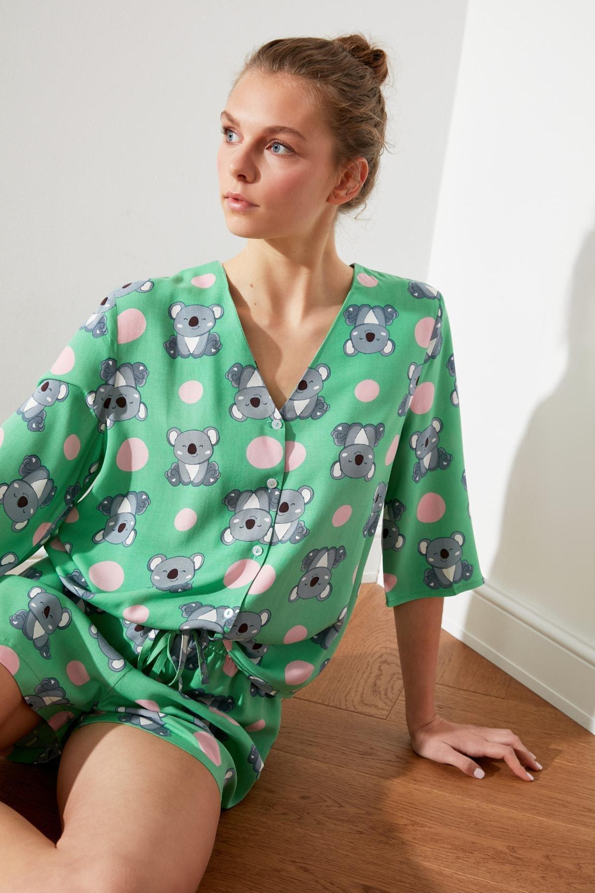 Multicolour Printed Pajama Set, , large image number 7