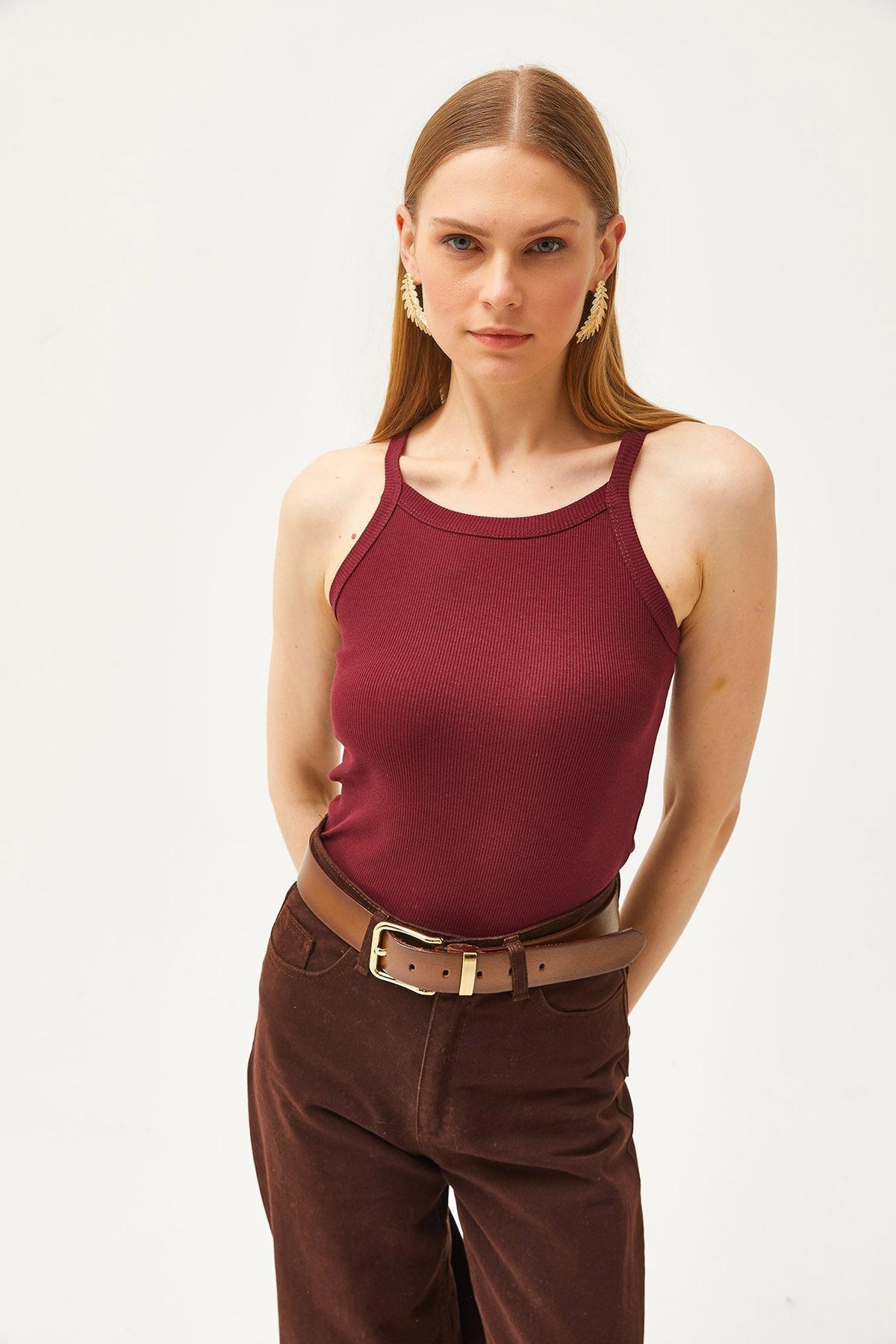 Burgundy Tank Top, , large image number 2