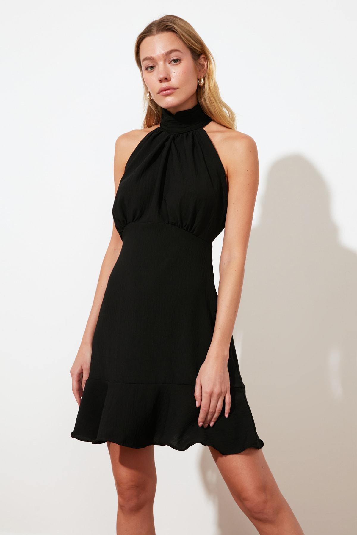 Black A-Line Dress, , large image number 0