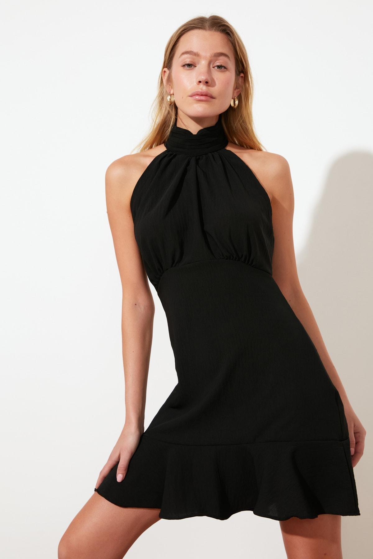 Black A-Line Dress, , large image number 3