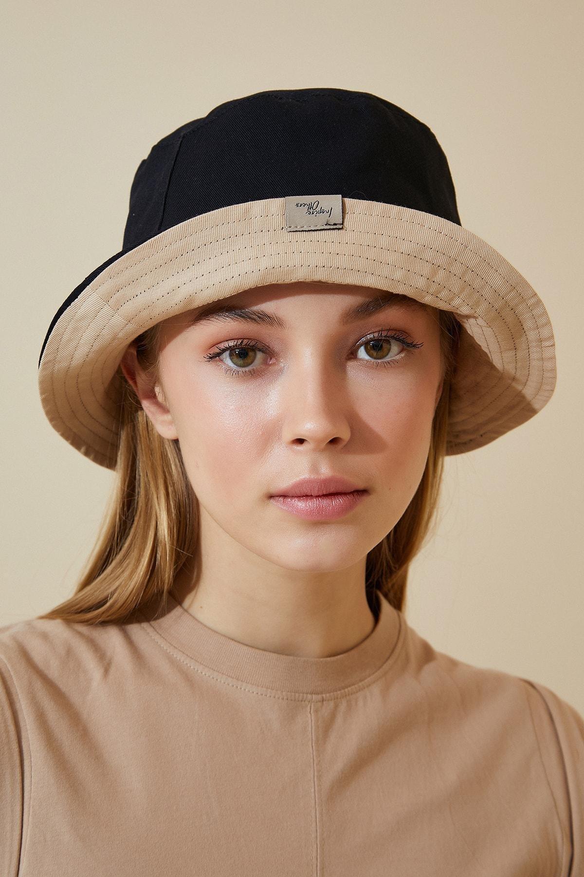 Black Casual Hat, Camel Black, large image number 3