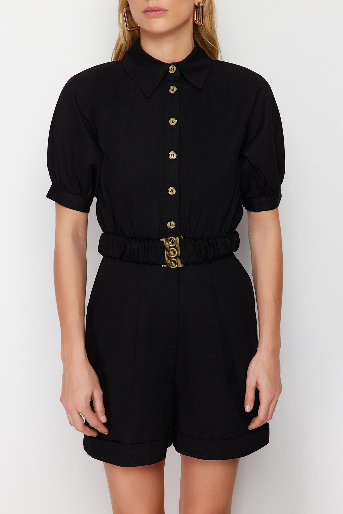 Black Belted Jumpsuit, , large image number 2