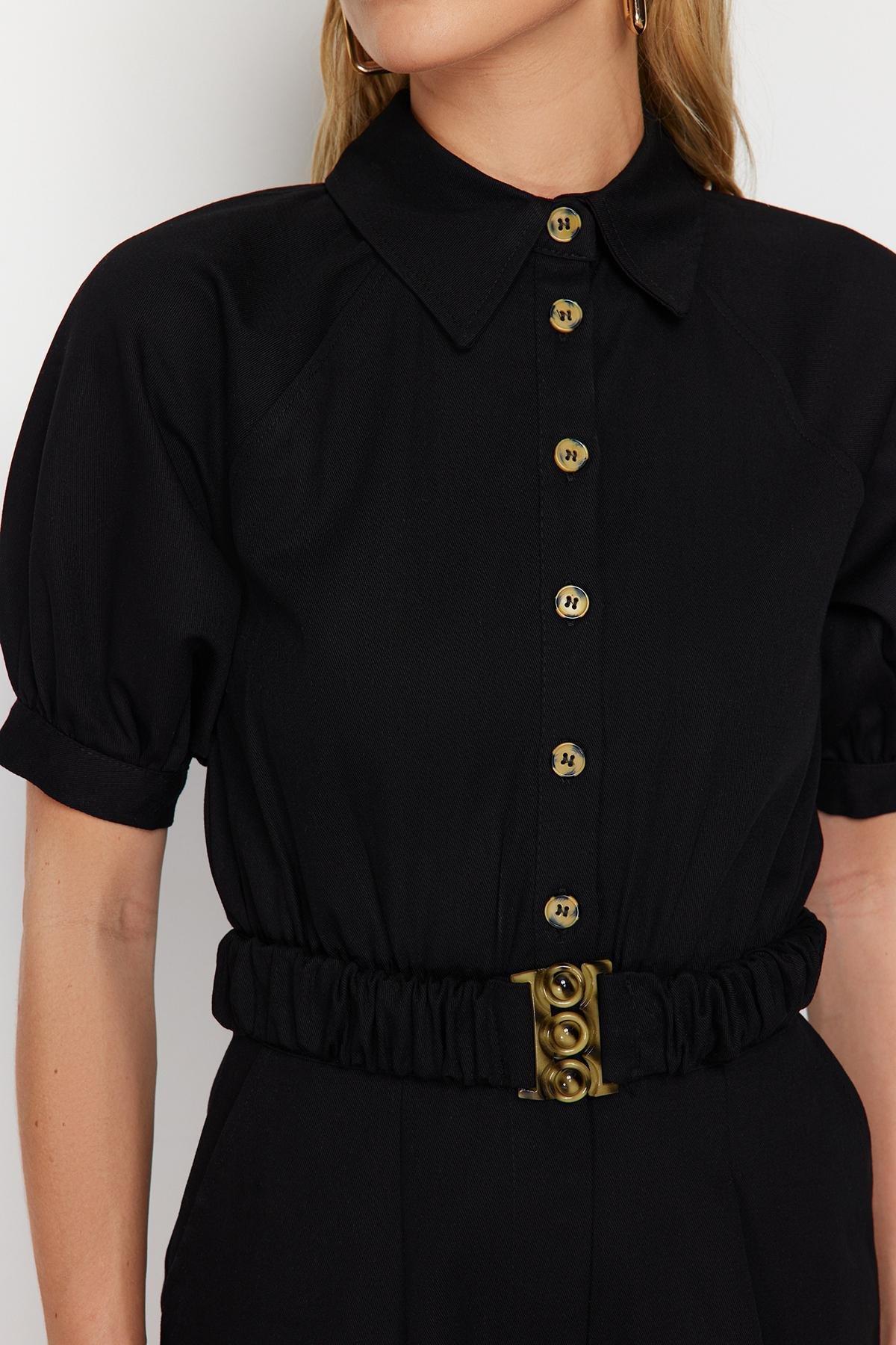 Black Belted Jumpsuit, , large image number 3