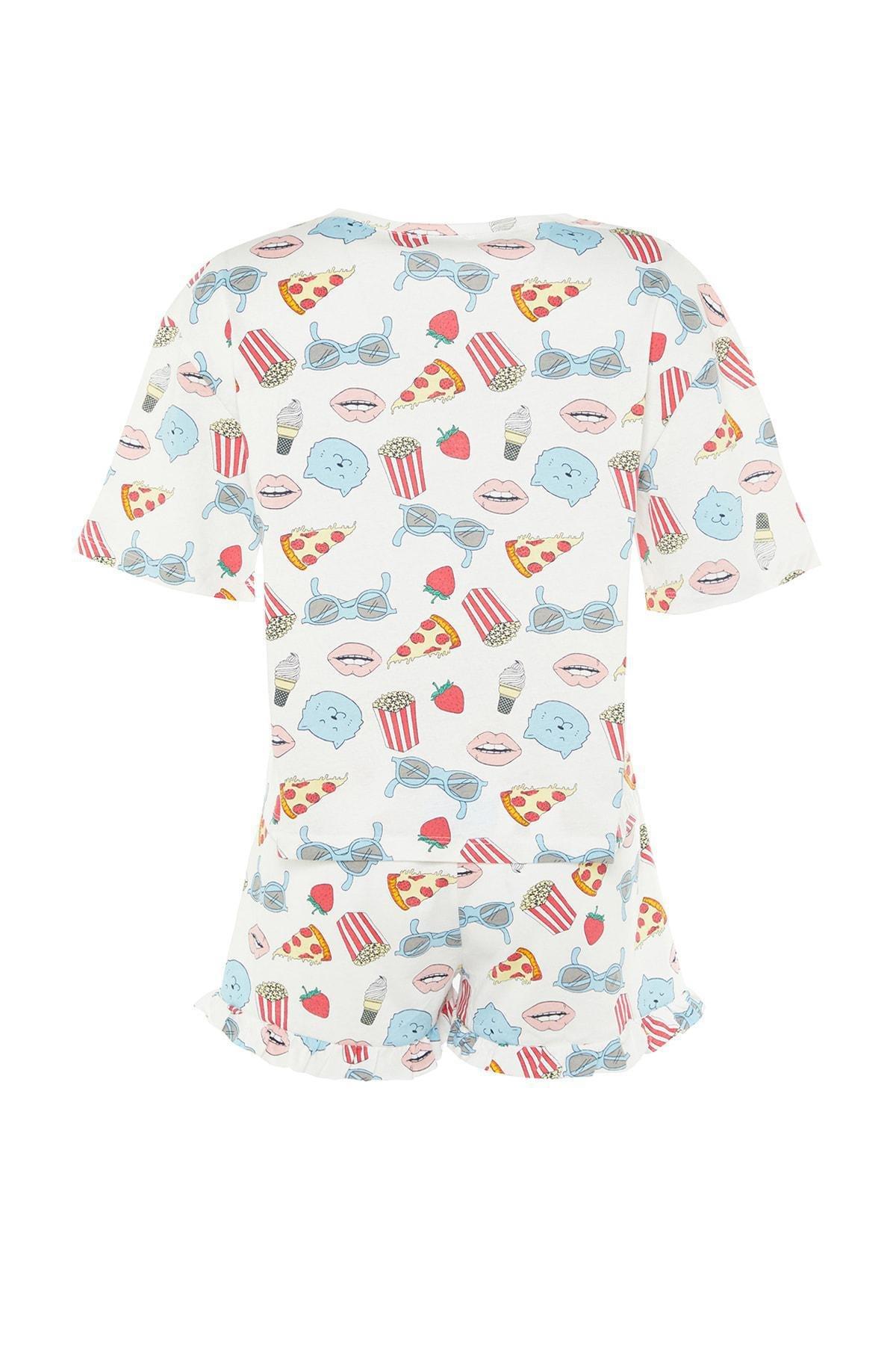 Multicolour Graphic Pajama Set, , large image number 9