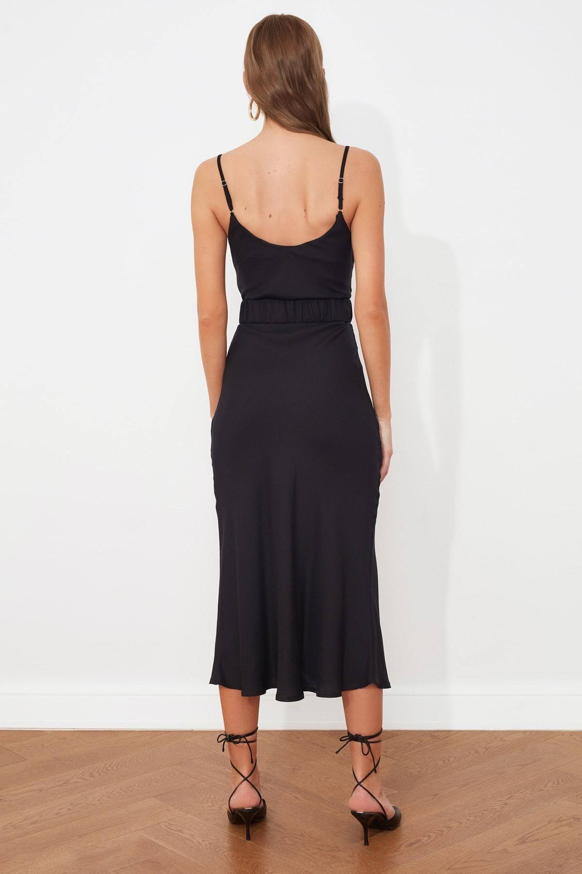 Black A-Line Dress, , large image number 5