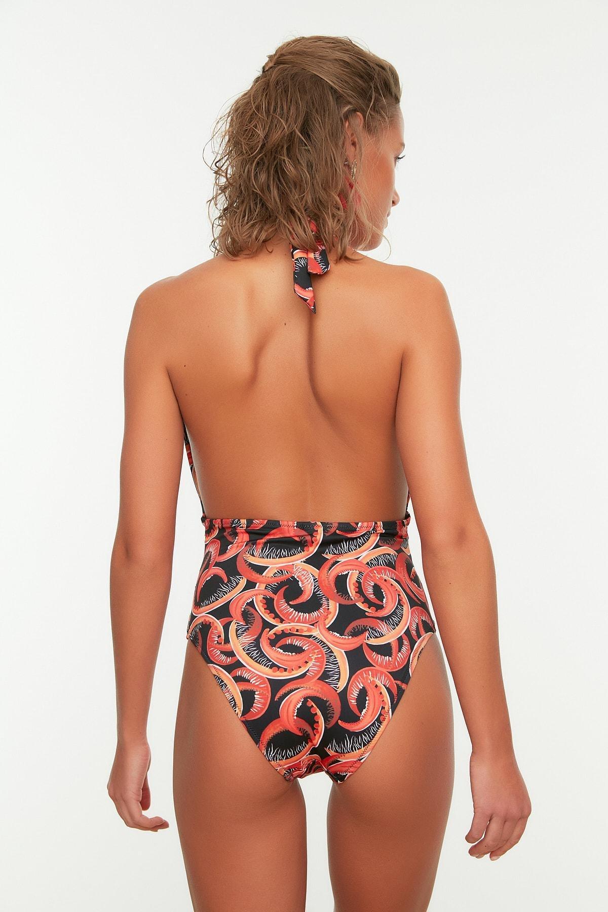 Trendyol - Multicolour Graphic Swimsuit