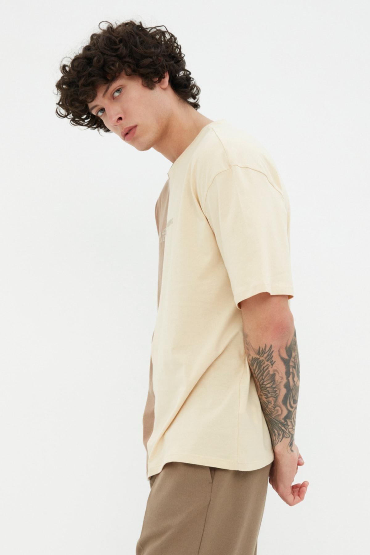 Brown Oversize T-Shirt, , large image number 2