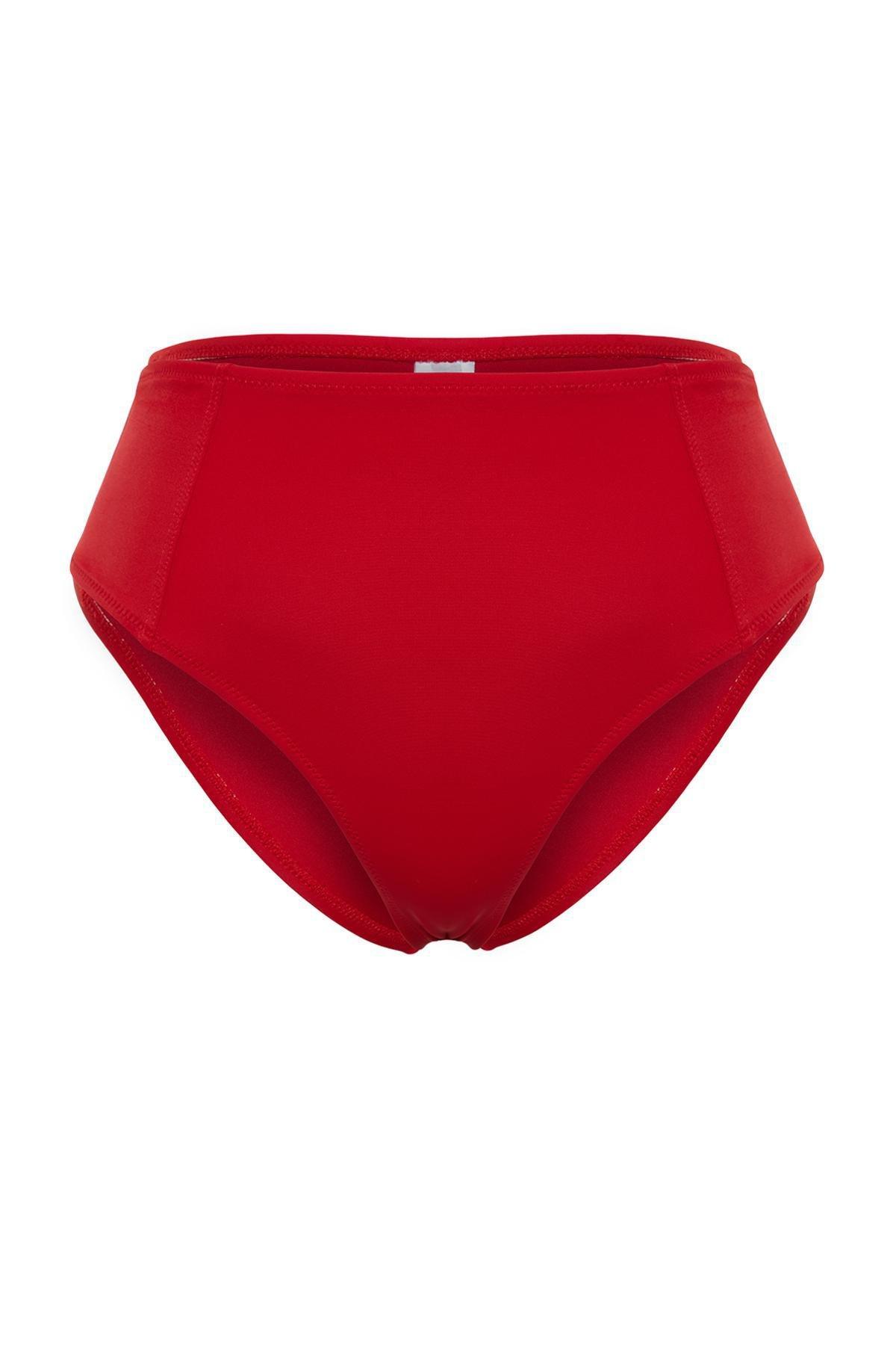 Red Plain Bikini Bottom, , large image number 5