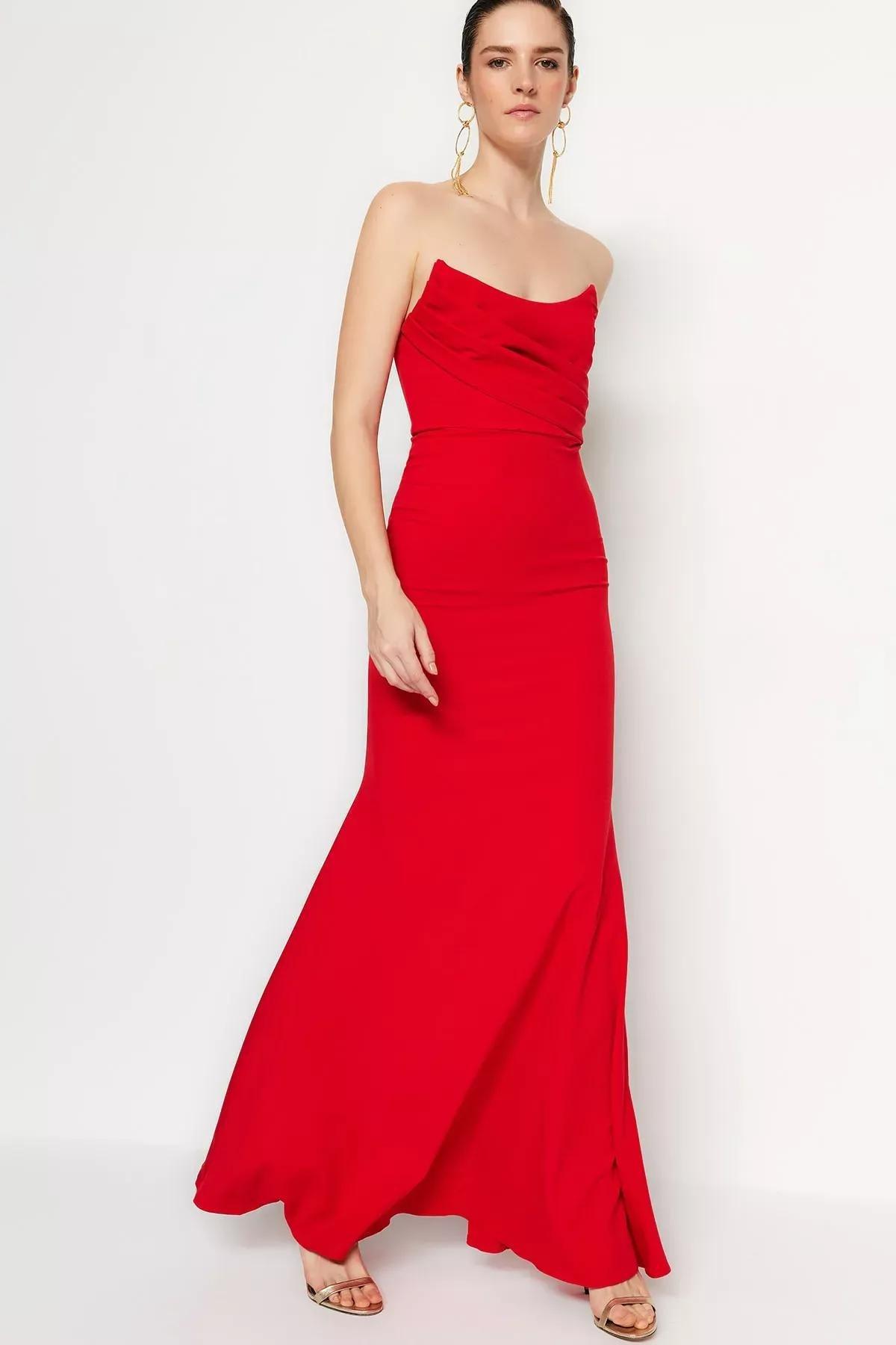 Red Mermaid Occasionwear Dress, , large image number 0