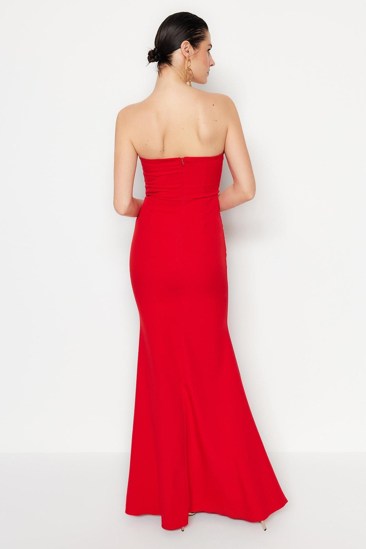 Red Mermaid Occasionwear Dress, , large image number 6