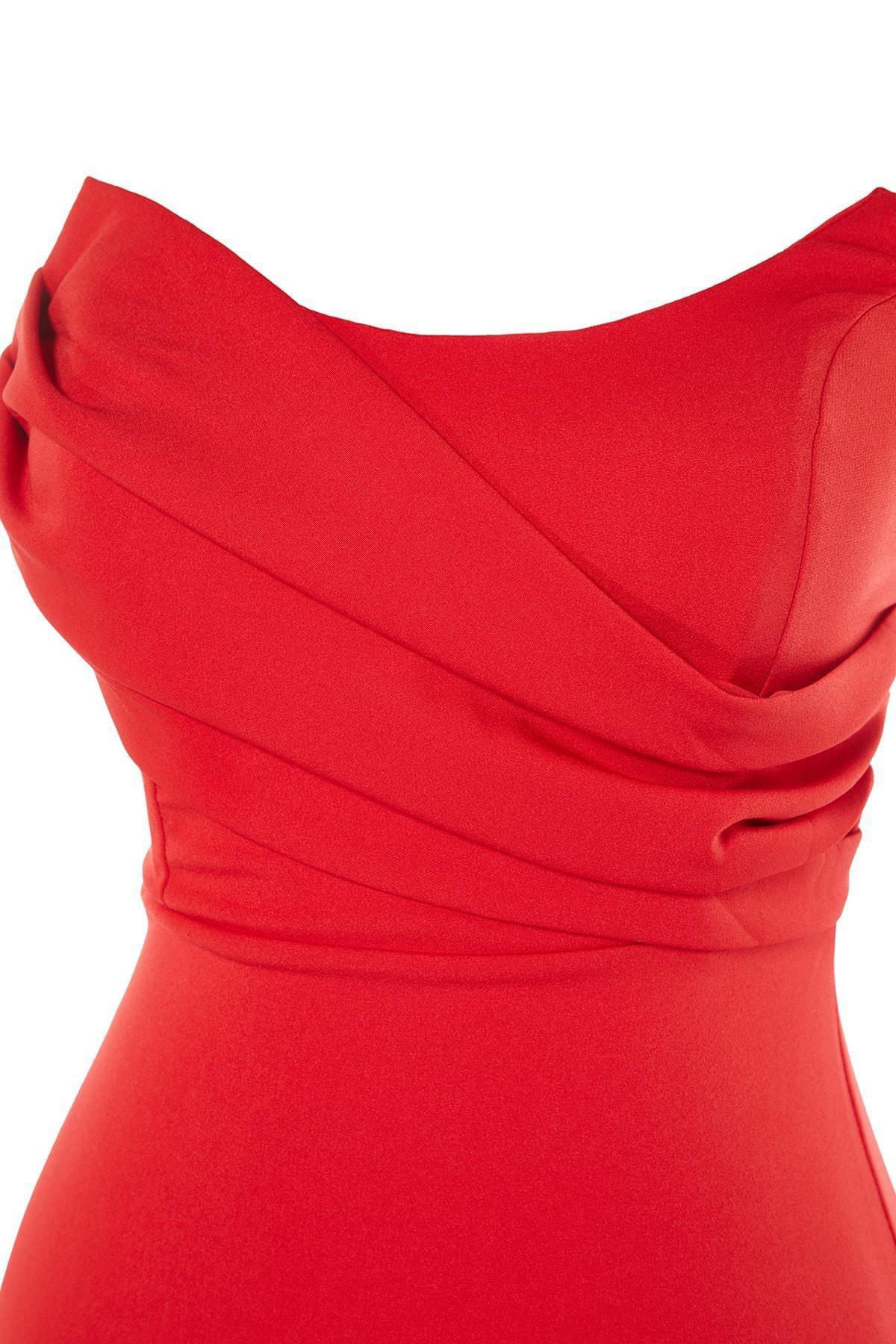 Red Mermaid Occasionwear Dress, , large image number 7