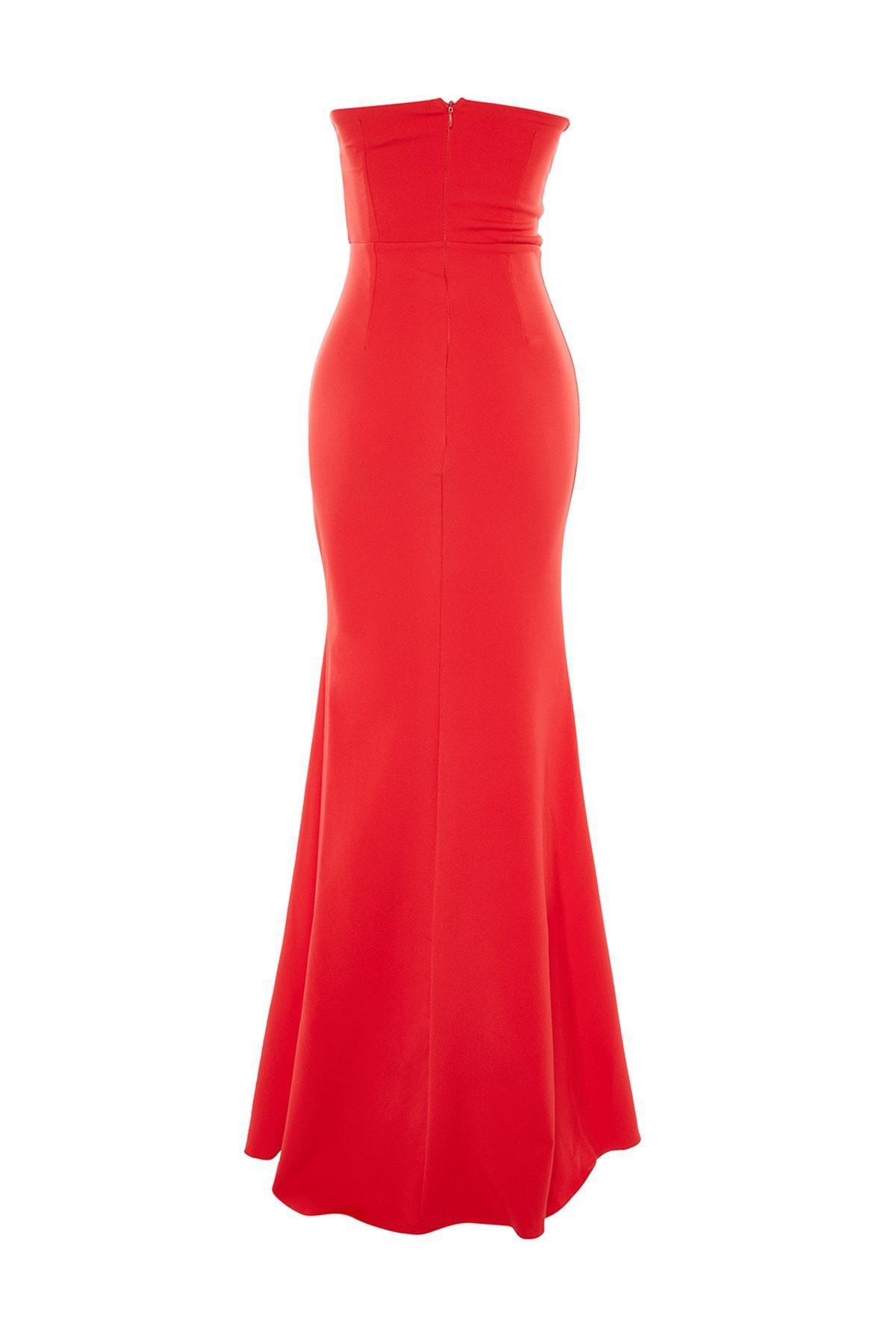 Red Mermaid Occasionwear Dress, , large image number 9
