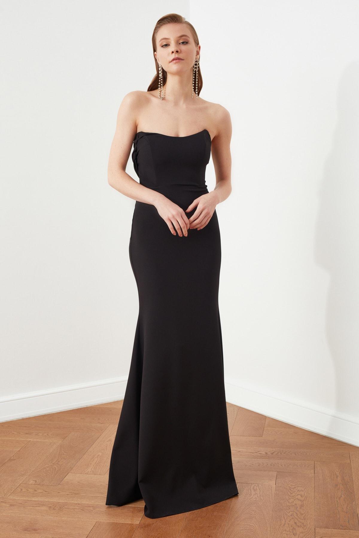 Black Mermaid Occasionwear Maxi Dress, , large image number 6