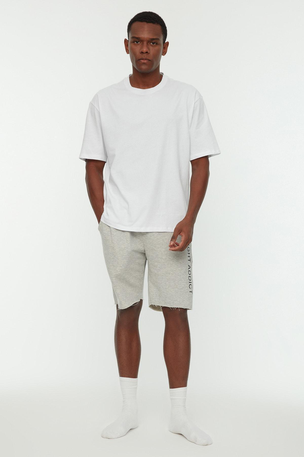 White Cotton Pajama Set, White, large image number 0