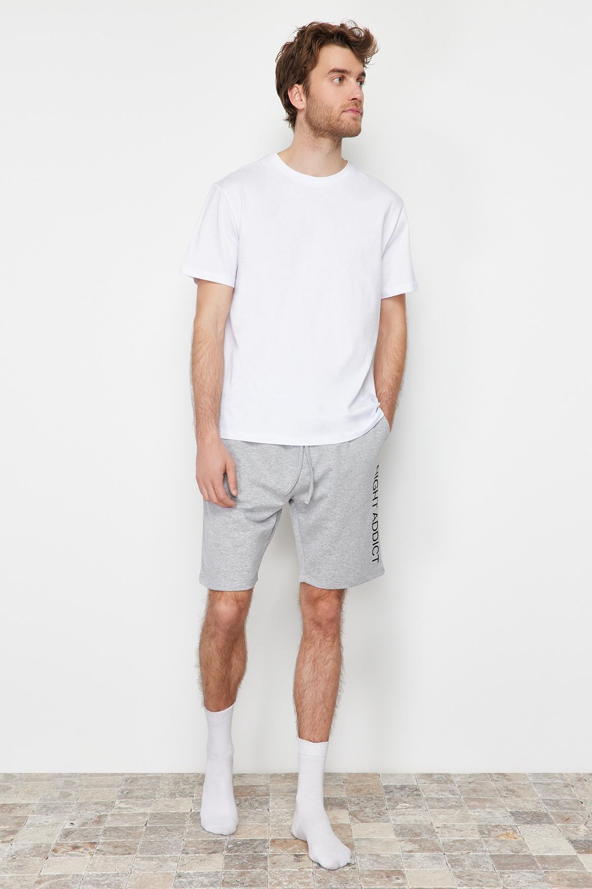 White Cotton Pajama Set, White, large image number 3