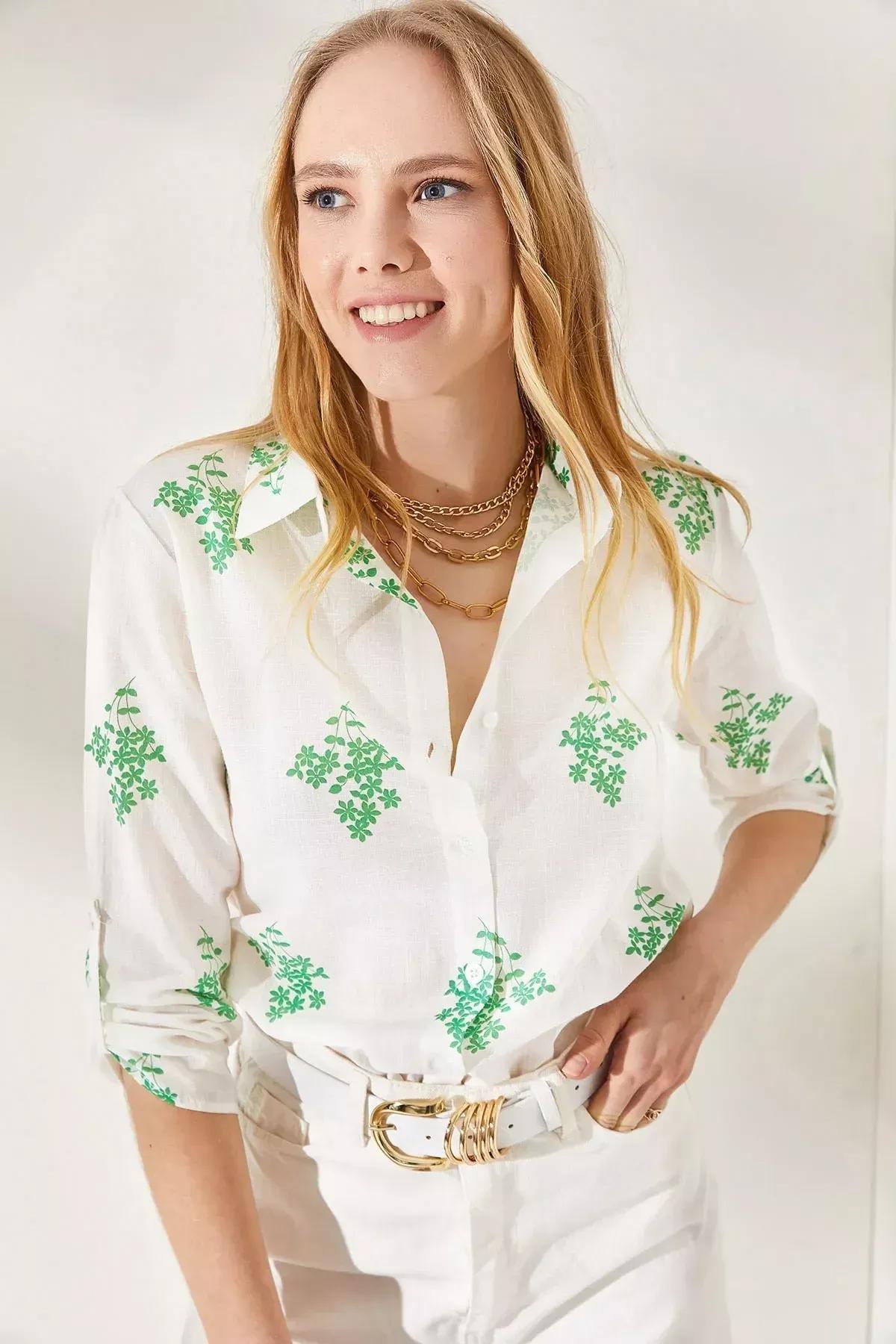 Floral Button Down Shirt, , medium