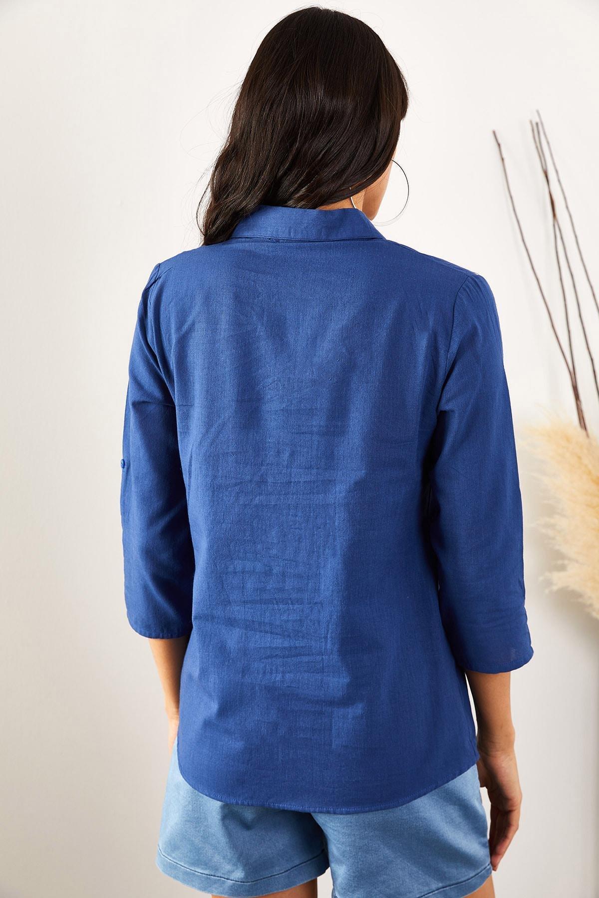 Blue Regular Shirt, Sax Blue, large image number 1