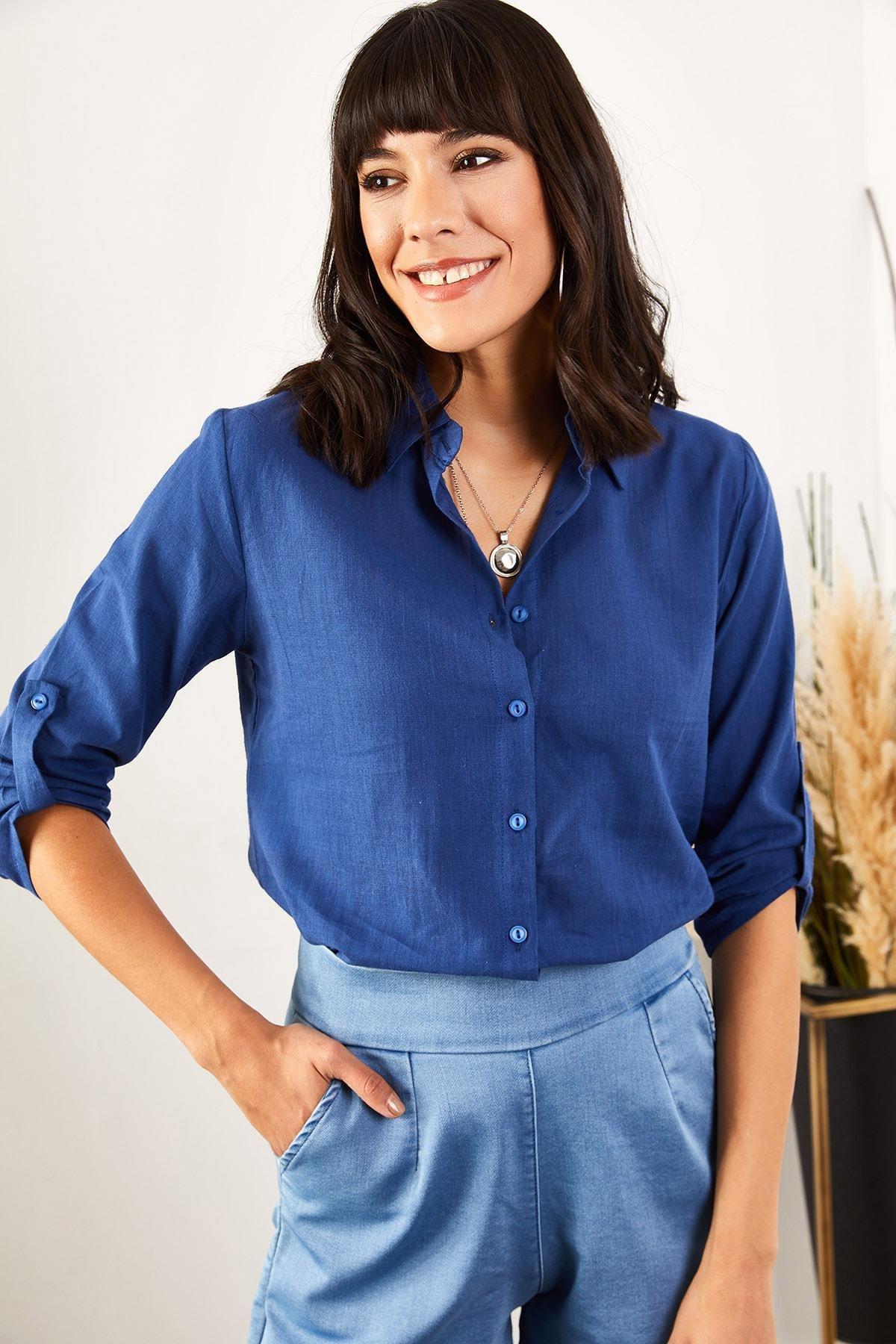 Blue Regular Shirt, Sax Blue, large image number 4