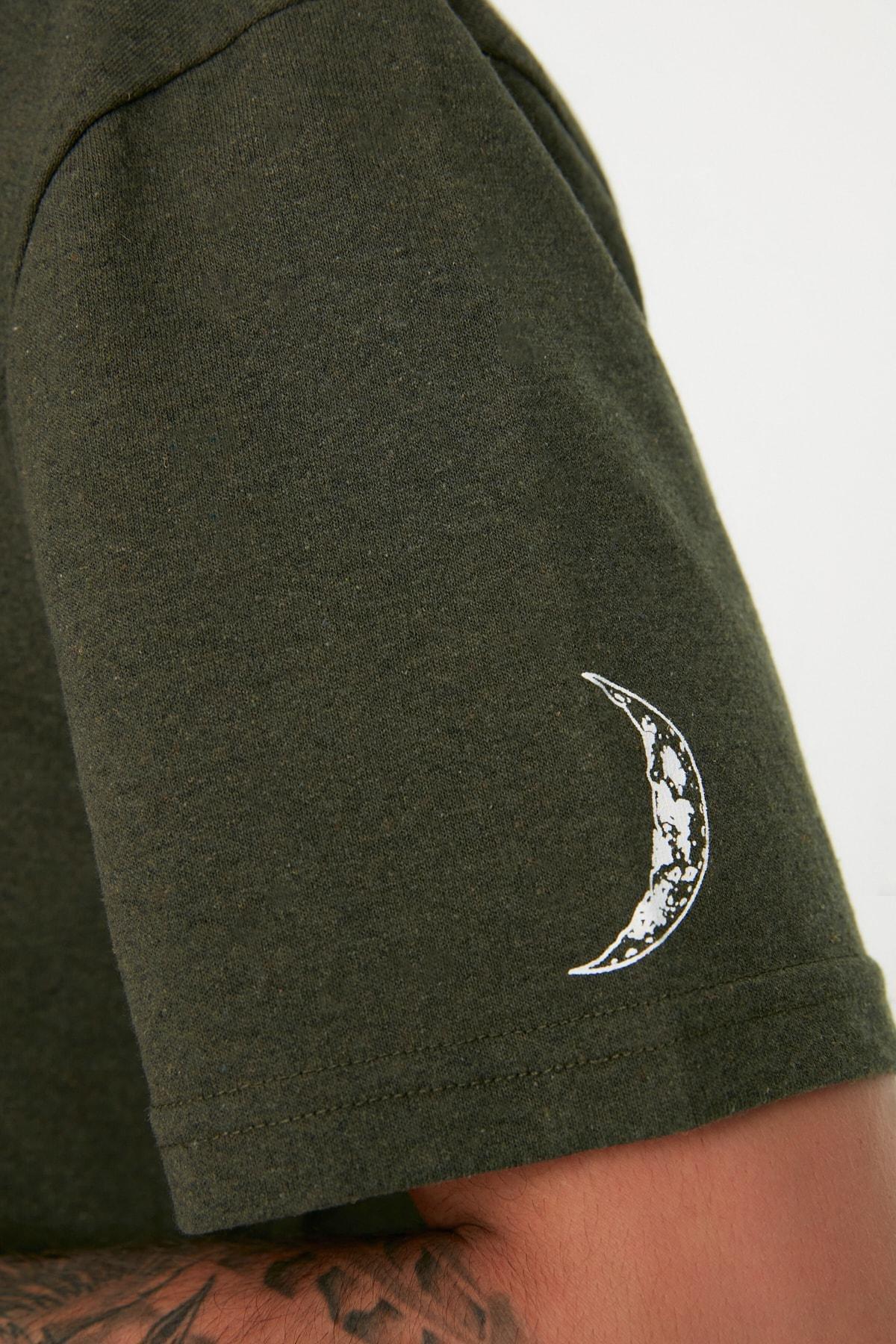 طقم بيجاما مخطط، كاكي, Khaki, large image number 1