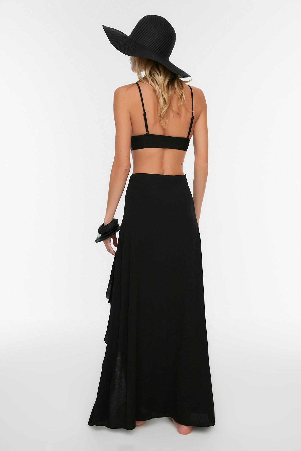Black Maxi Skirt, , large image number 5