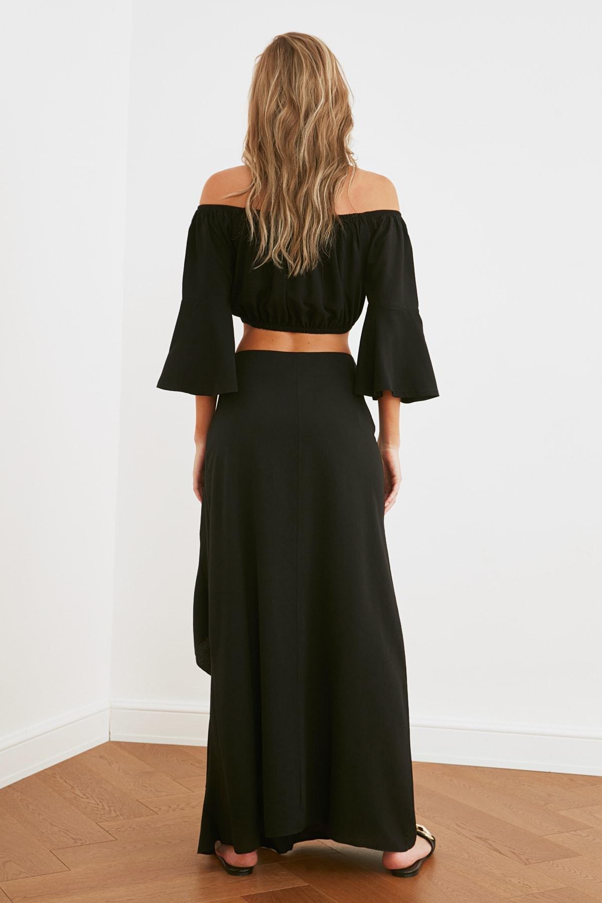 Black Maxi Skirt, , large image number 8