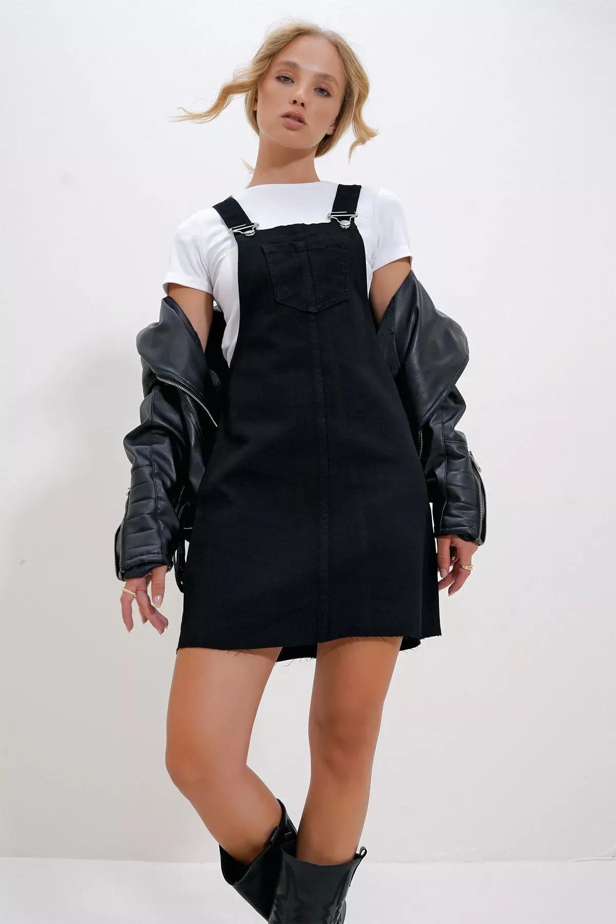Black A-Line Dress, , large image number 1