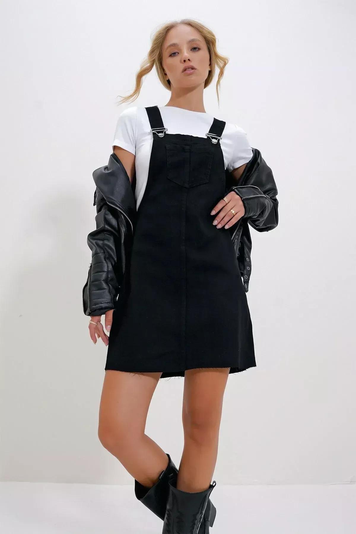 Black A-Line Dress, , large image number 4