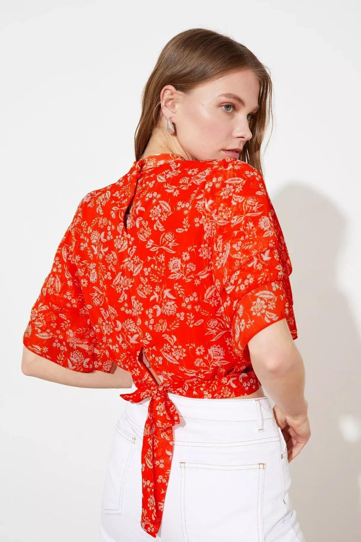 Multicolour Floral Blouse, , medium