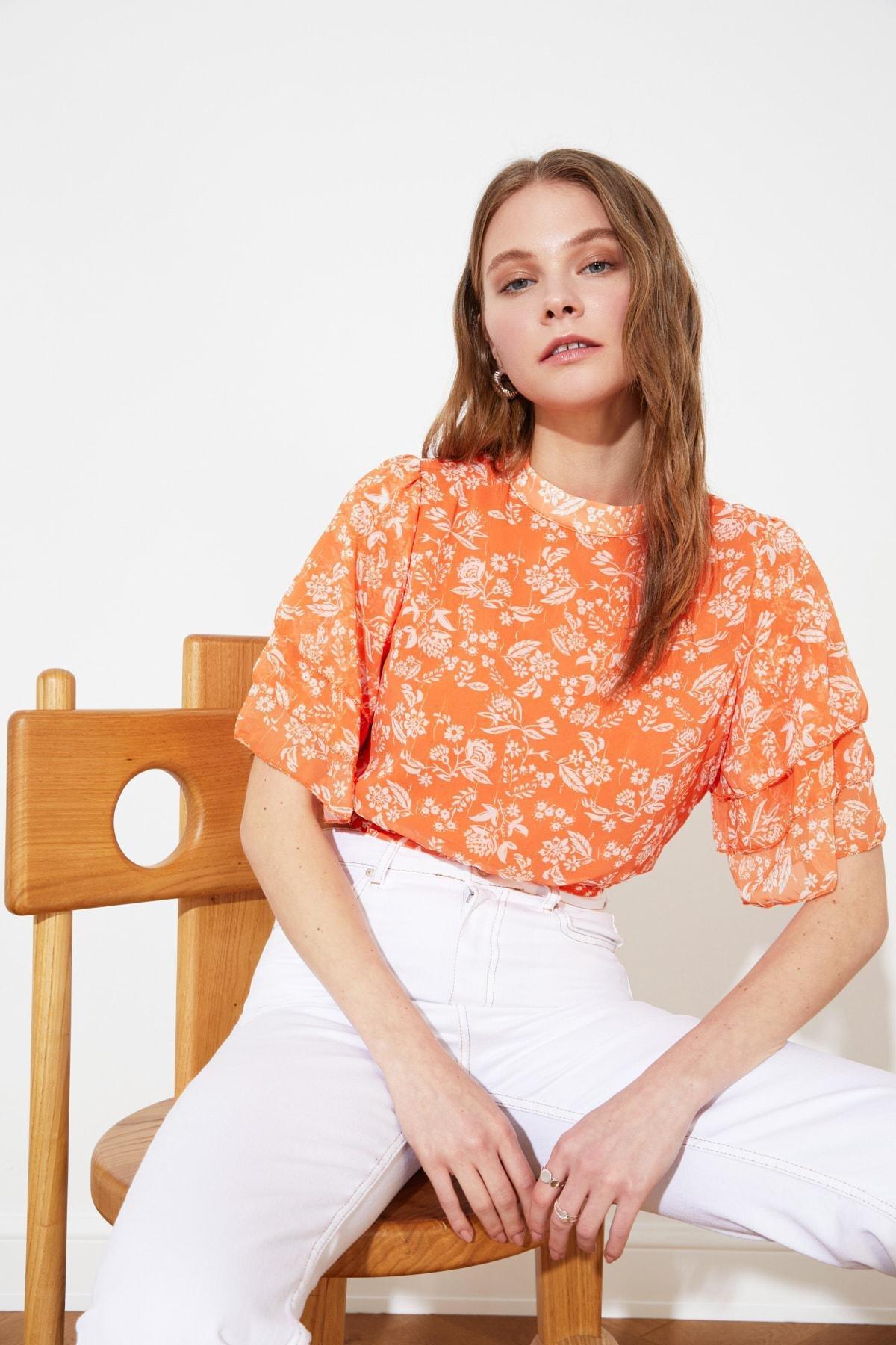 Multicolour Floral Blouse, , large image number 1