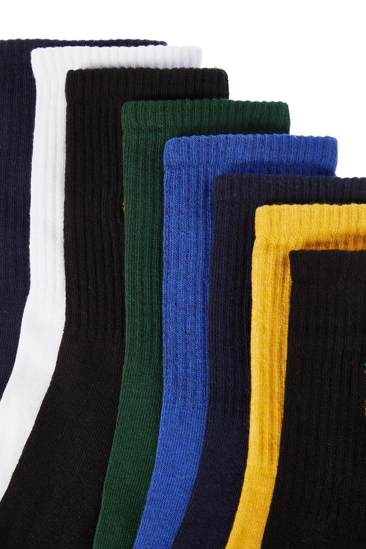 Multicolour Printed Socks, Set Of 8, , large image number 1