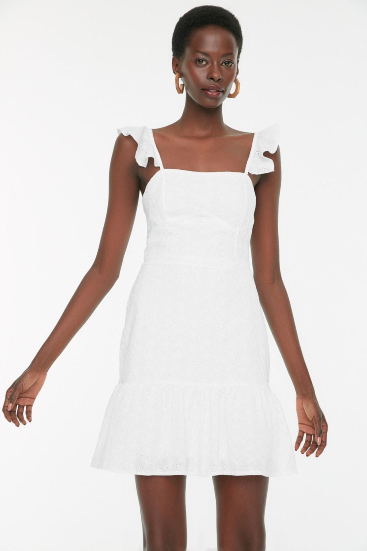 White A-Line Dress, , large image number 0