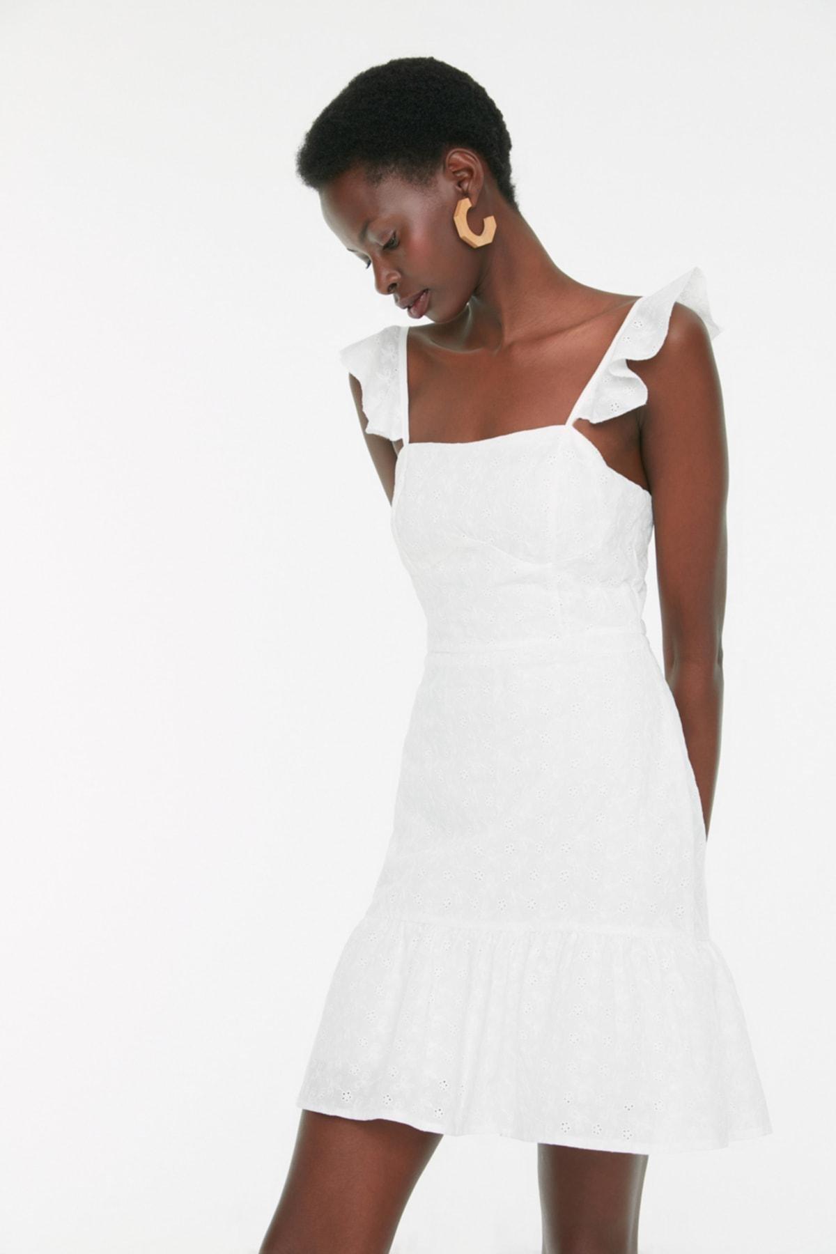 White A-Line Dress, , large image number 1